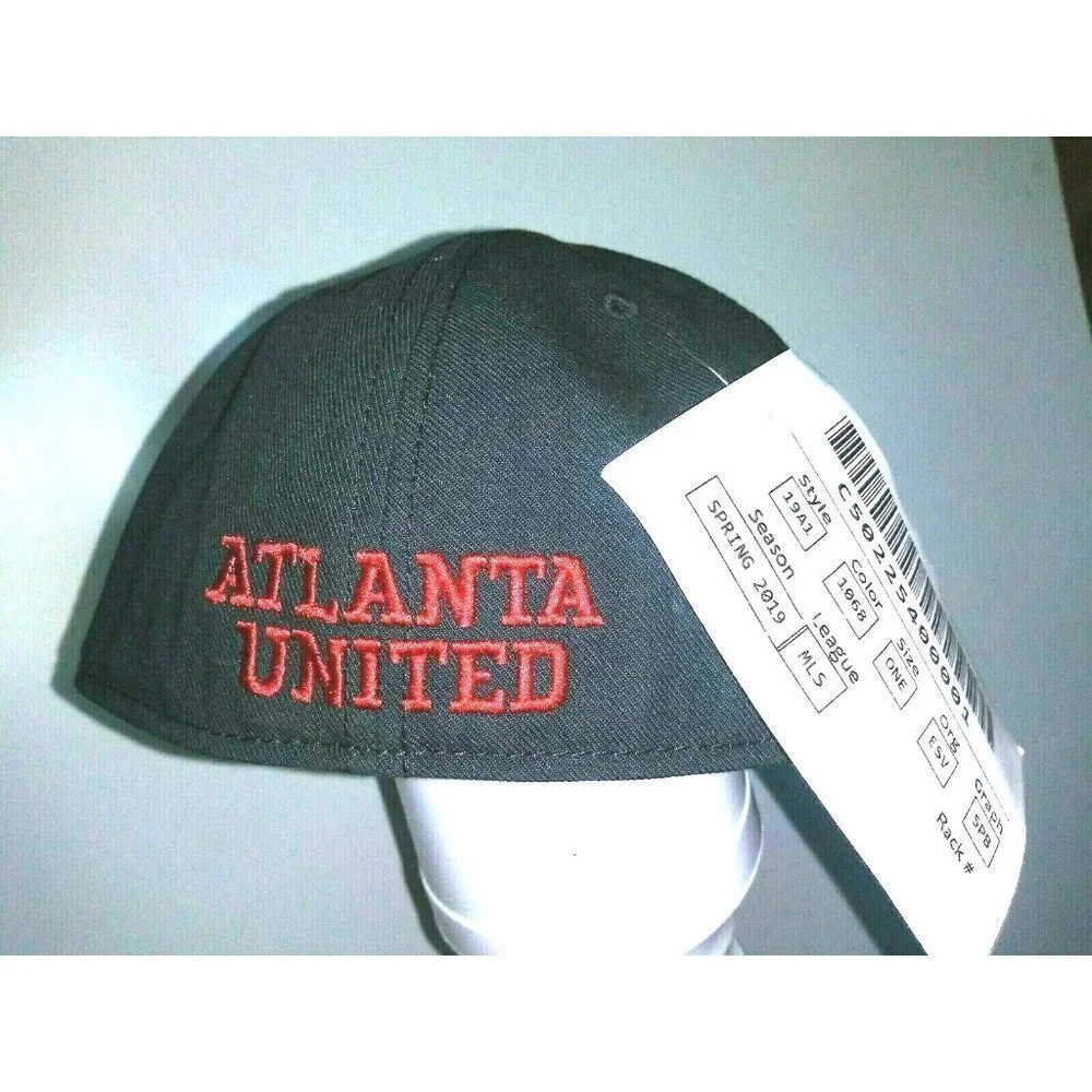 NWT Atlanta United Cap Hat FC Fanatics MLS 59cm Black gray Spring 2019